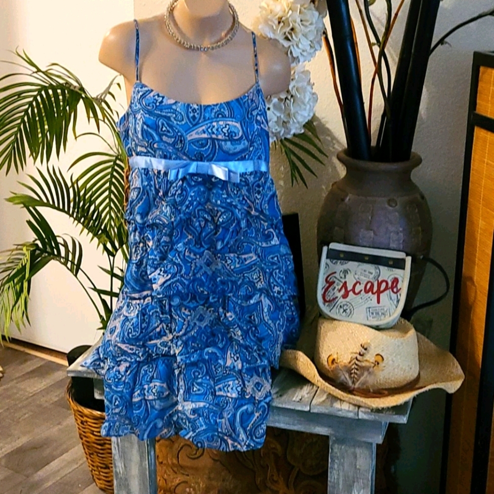 BESTY JOHNSON BO HO PAISLEY MULTI DRESS 6